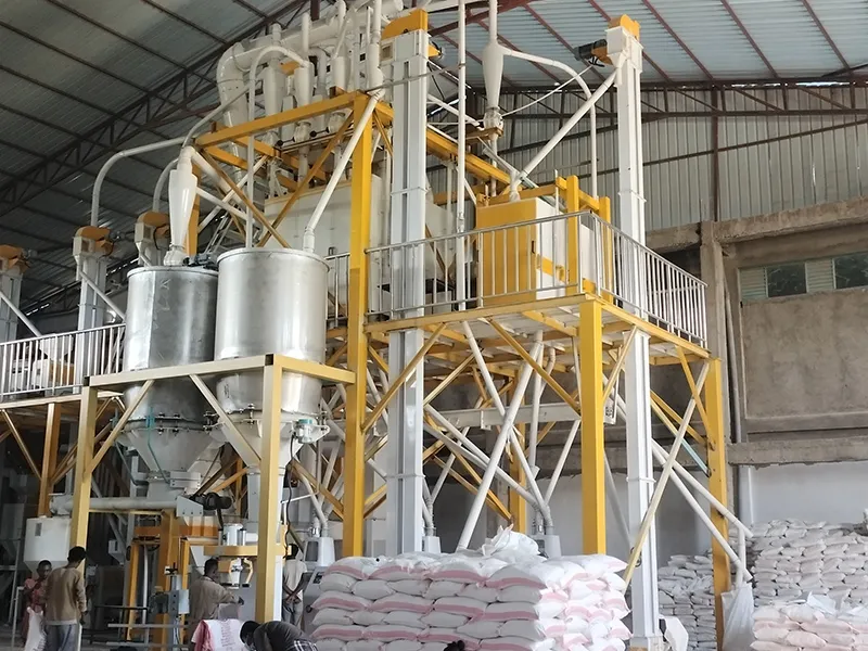 ETHIOPIA 50TPD Steel Frame Maize Flour Mill Plant