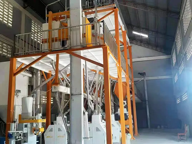 TANZANIA 100TPD-150TPD Steel Frame Maize Flour Mill Plant