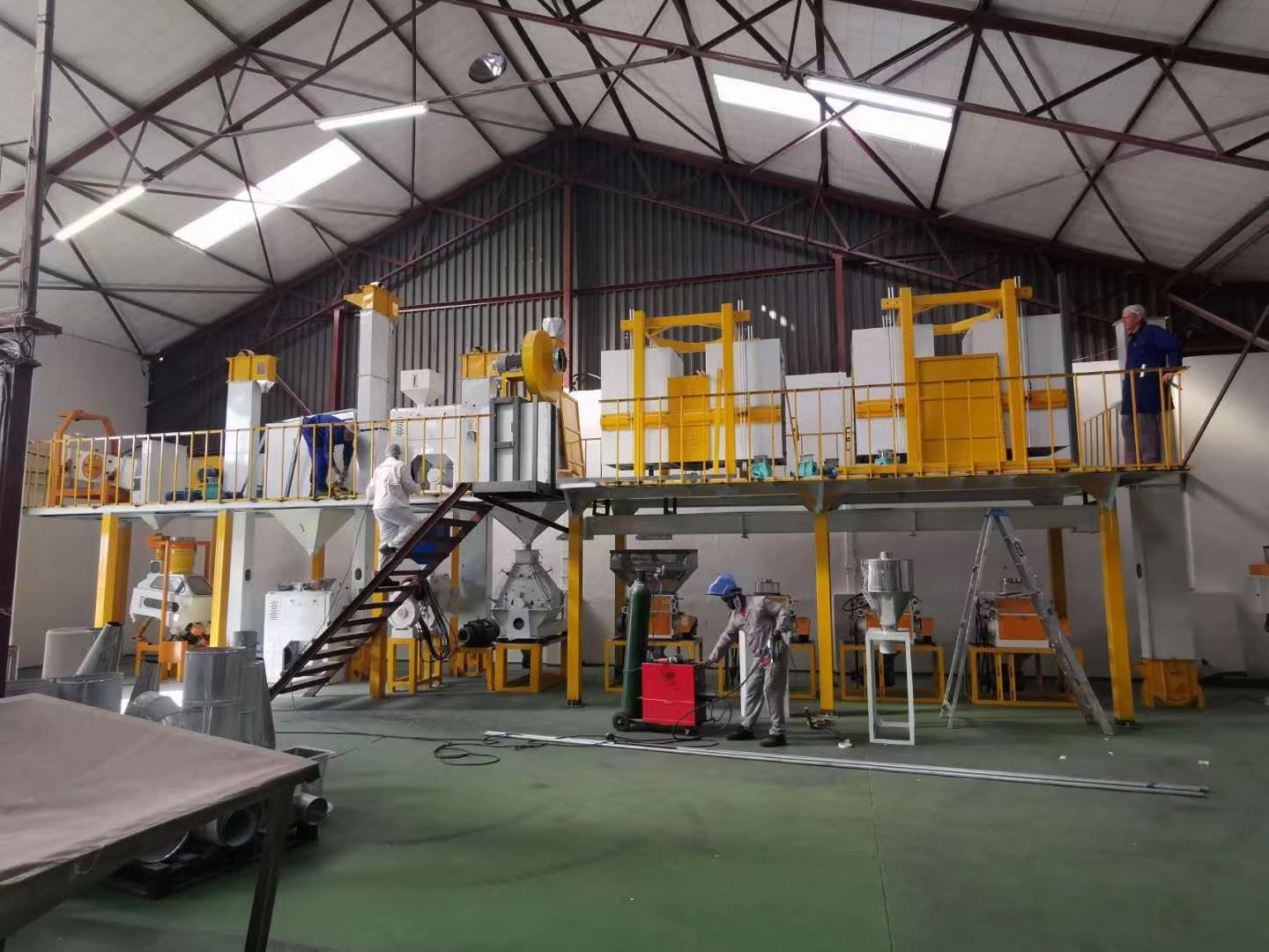 NIGERIA 10TPD-20TPD Steel Frame Maize Mill Plant